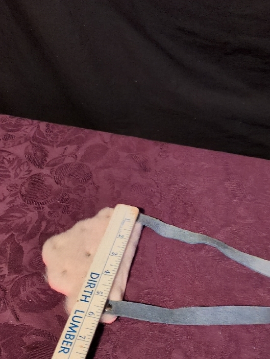 Artisan Handmade Coral Shearling Statement Necklace with Blue Leather Strap - Picture 7 of 9